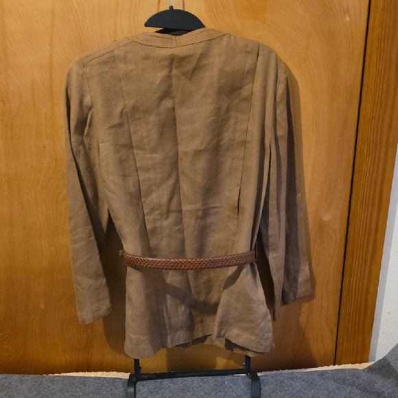 Luisa Spagnoli Vintage Brown Jacket with Button Accents - Picture 9 of 10